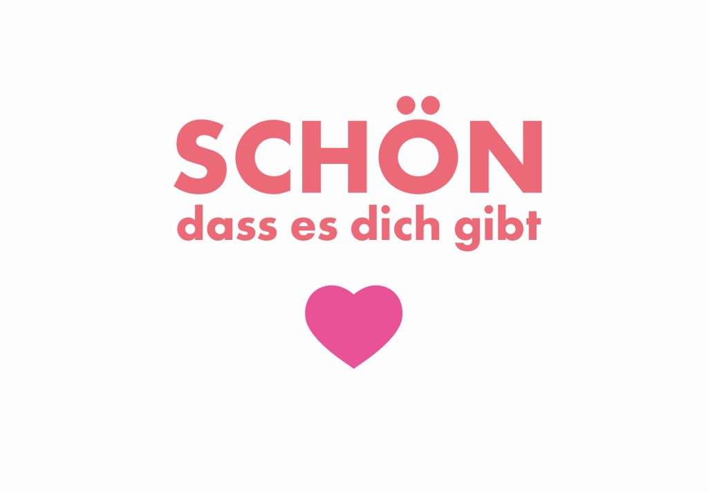 Postkarte "Schön, dass es dich gibt" 