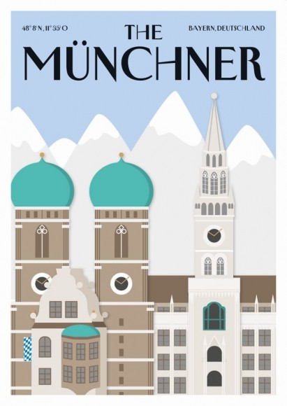 Postcard "The Münchner"